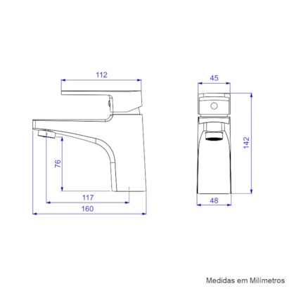 Torneira Monocomando para Banheiro Deca Level Bica Baixa Mesa Red Gold - 2875.GL26.RD
