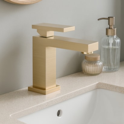 Torneira Monocomando para Banheiro Docol New Edge Bica Baixa Níquel Escovado - 90009253044