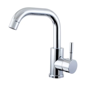 Torneira Monocomando para Banheiro Kimetais Mesa Bica Baixa 90° Cromada - MT002393