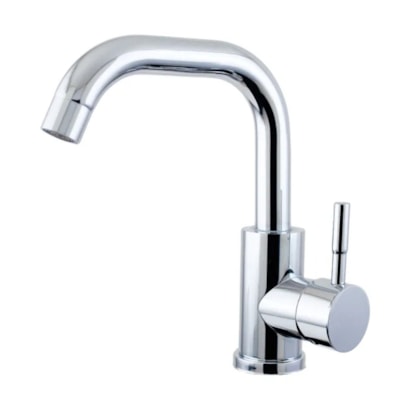 Torneira Monocomando para Banheiro Kimetais Mesa Bica Baixa 90° Cromada - MT002393