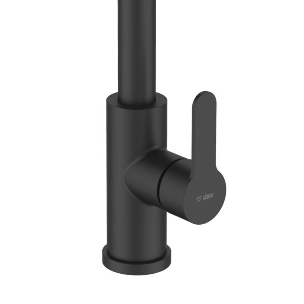 Torneira Monocomando para Cozinha Dax Ghazal com Ducha Movel Black - DAX-2255-GZ-BL