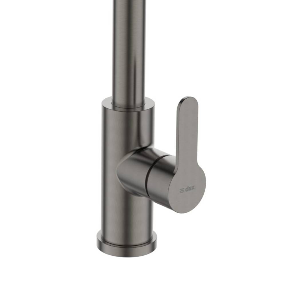 Torneira Monocomando para Cozinha Dax Ghazal com Ducha Movel Cinza - DAX-2255-GZ-GR