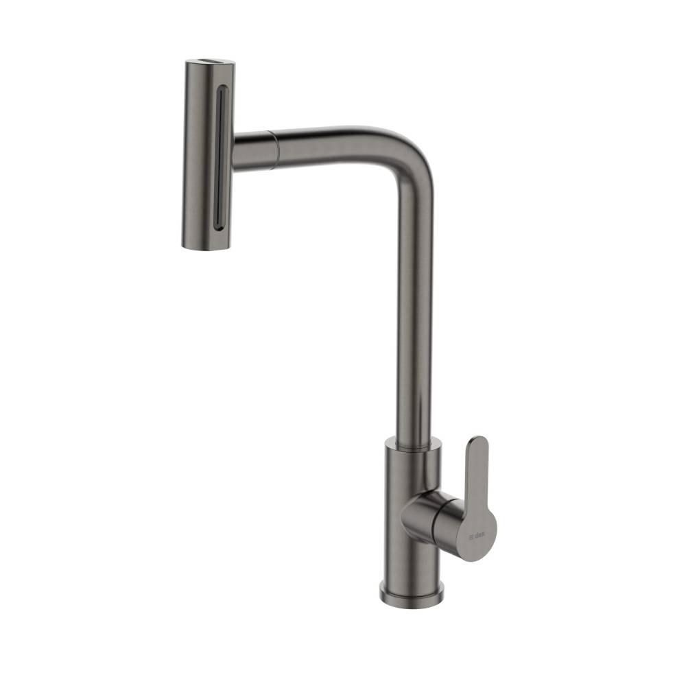 Torneira Monocomando para Cozinha Dax Ghazal com Ducha Movel Cinza - DAX-2255-GZ-GR