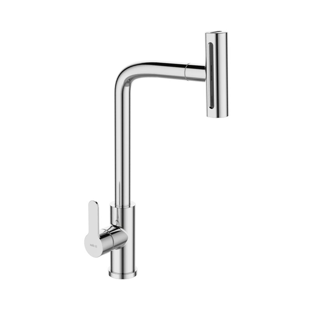 Torneira Monocomando para Cozinha Dax Ghazal com Ducha Movel Cromada - DAX-2255-GZ-CR