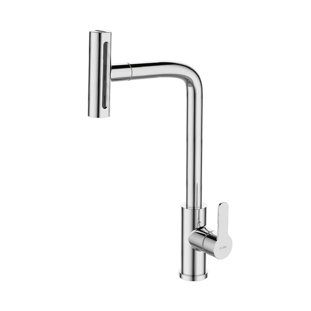 Torneira Monocomando para Cozinha Dax Ghazal com Ducha Movel Cromada - DAX-2255-GZ-CR