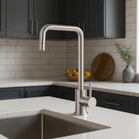 Torneira Monocomando para Cozinha de Mesa Dax Tera Aço Escovado - DAX-2246-TR-ST