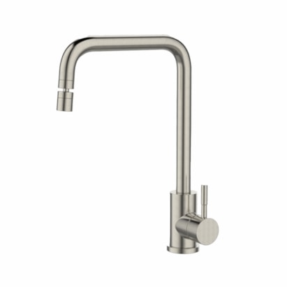 Torneira Monocomando para Cozinha de Mesa Dax Tera Aço Escovado - DAX-2246-TR-ST