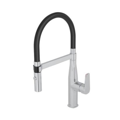 Torneira Monocomando para Cozinha Deca Level Motion Cromado e Preta - 2274.C.PT