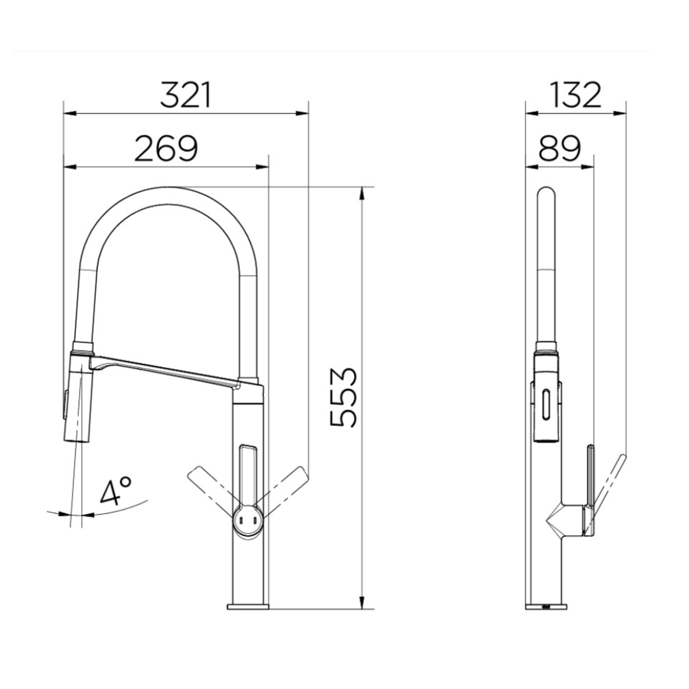Torneira Monocomando para Cozinha Docol Doc Cobre Escovado e Corten - 6957BX