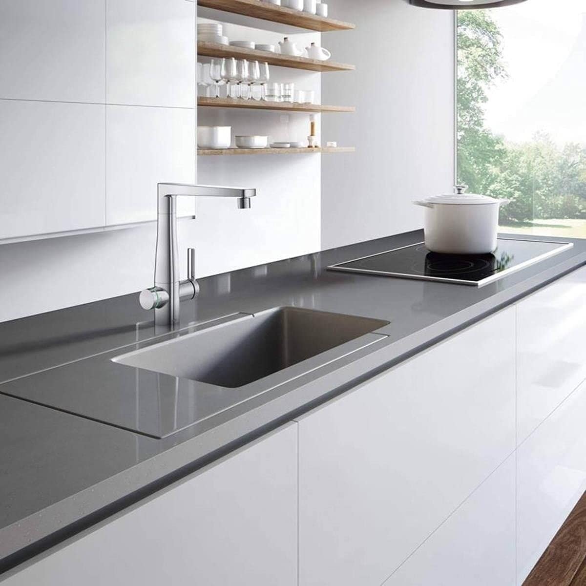 Torneira Monocomando para Cozinha Docol Ozônio Bica Alta Mesa Cromado - 870906