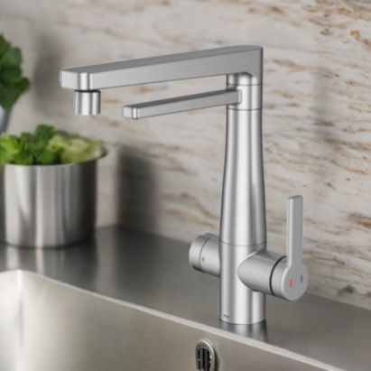 Torneira Monocomando para Cozinha Docol Vitals Purif Inox Escovado - 15796BH