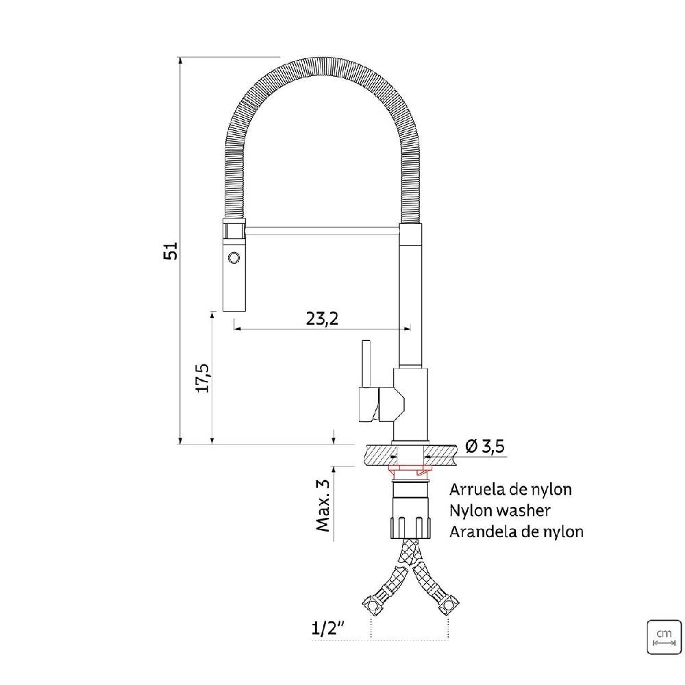 Torneira Monocomando para Cozinha Tramontina Versatile - 94520029