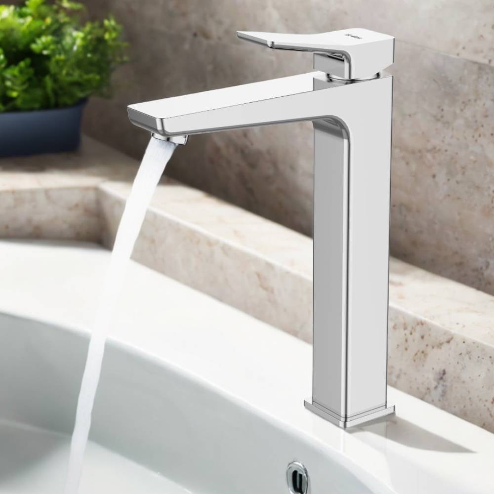 Torneira Monocomando para Lavatório Bica Alta Dax Tamisa Cromado - DAX-2581-TM-CR