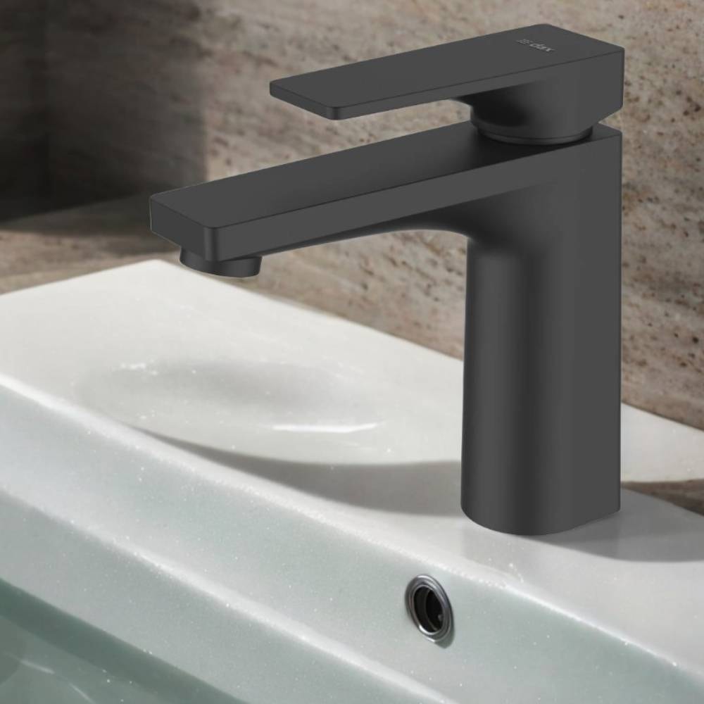 Torneira Monocomando para Lavatório Bica Baixa Dax Iguaçu Black - DAX-5100-IG-BL