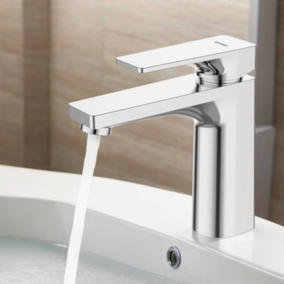 Torneira Monocomando para Lavatório Bica Baixa Dax Iguaçu Cromado - DAX-5100-IG-CR