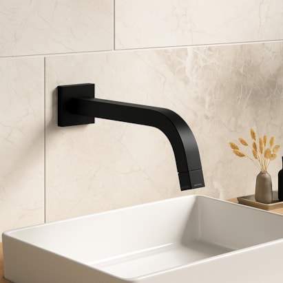 Torneira Para Banheiro de Parede Deca Tube Black Matte - 1178.BL.TUB.MT