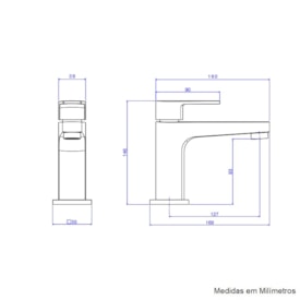 Torneira para Banheiro Deca Level Bica Baixa Mesa Red Gold - 1197.GL26.RD