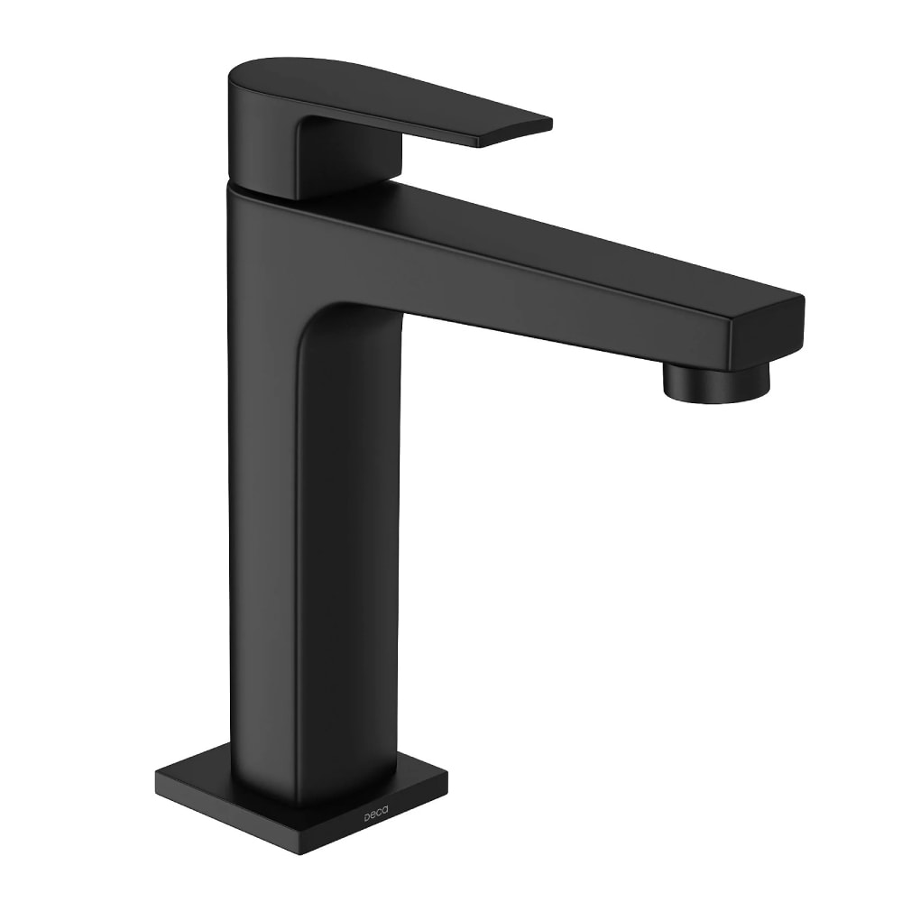 Torneira para Banheiro Deca Level Bica Média Mesa Black Matte - 1193.BL26.MT