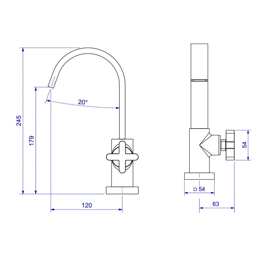 Torneira para Banheiro Deca Polo Clássica Bica Alta Mesa Cromado - 1198.C32