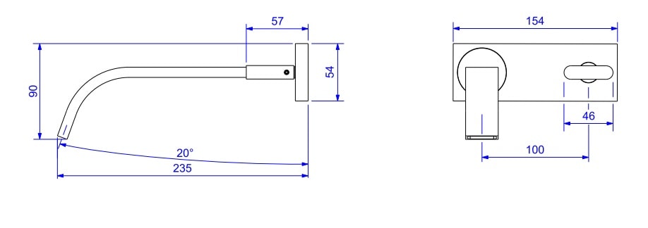 Torneira para Banheiro Deca Polo Parede Cromado - 1179.C33