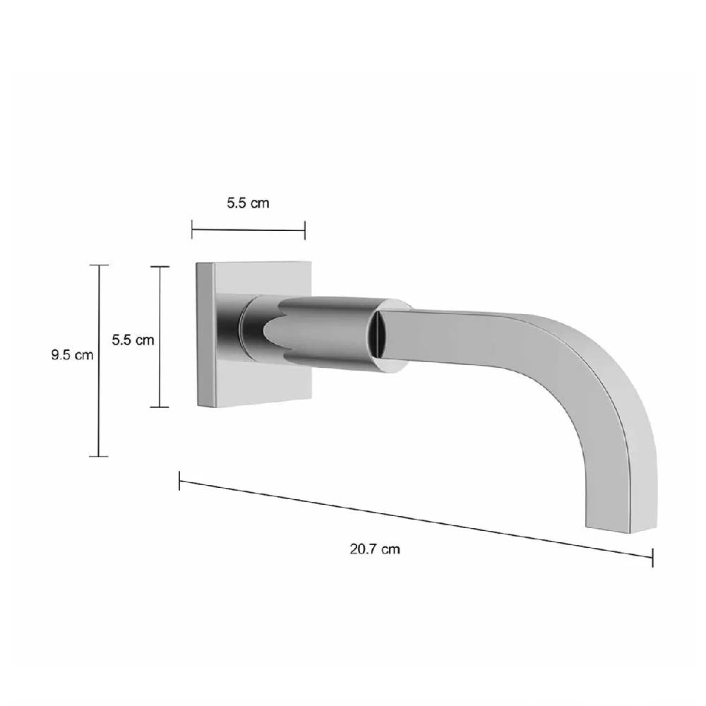 Torneira para Banheiro Deca Soul Parede Cromado - 1178.C38