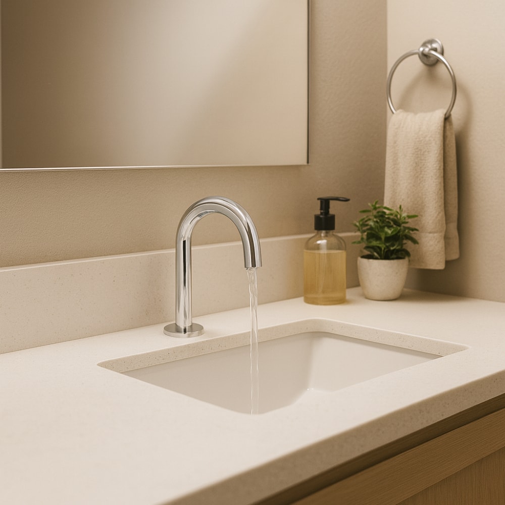 Torneira para Banheiro Deca You Redonda Bica baixa Mesa Cromada - 1790.C104