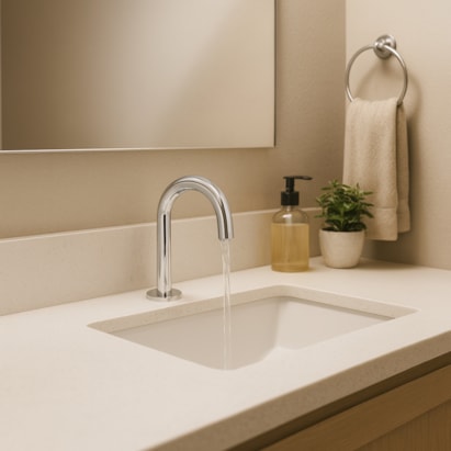 Torneira para Banheiro Deca You Redonda Bica baixa Mesa Cromada - 1790.C104