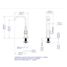 Torneira para Banheiro Docol Breezy Bica Baixa Mesa Cromado - 00721406