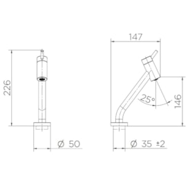 Torneira para Banheiro Docol Nova Lóggica Bica Baixa Mesa Cromado - 01106406