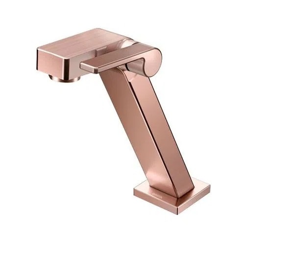 Torneira Para Banheiro Docol Stillo Bica Alta Mesa Cobre Escovado - 820269