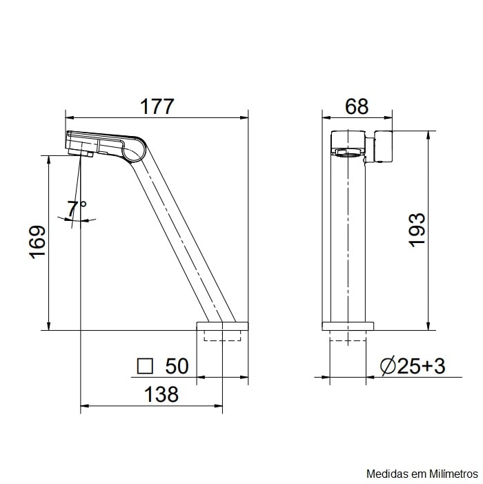 Torneira para Banheiro Docol Stillo Mesa Grafite Escovado - 00820270