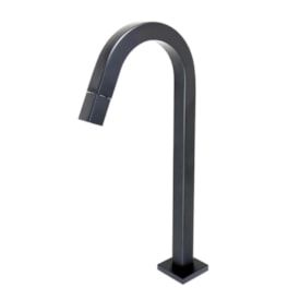 Torneira para Banheiro Kimetais Cubo Slim Mesa Bica Alta Black Matte - TR002829