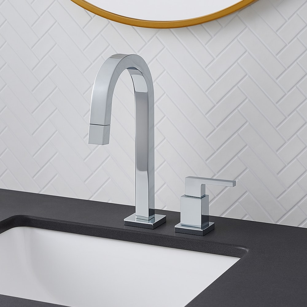 Torneira para Banheiro Kimetais Cubo Slim Mesa Bica Alta Cromado - TR002828