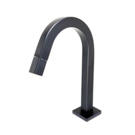 Torneira para Banheiro Kimetais Cubo Slim Mesa Bica Média Black Matte - TR002831