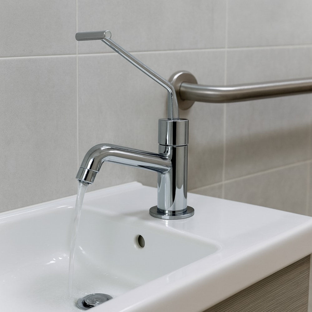 Torneira para Banheiro Kimetais PNE Automática Mesa Cromada - LE002287