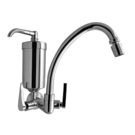 Torneira para Cozinha com Filtro Kimetais Lume Bica Alta Parede Cromada - 1169 C56