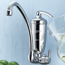 Torneira para Cozinha com Purificador de Água Lorenzetti Acqua Bella Bica Alta Parede Cromada - 7411812