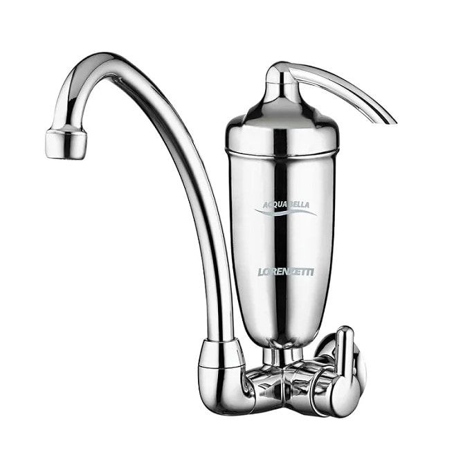 Torneira para Cozinha com Purificador de Água Lorenzetti Acqua Bella Bica Alta Parede Cromada - 7411812