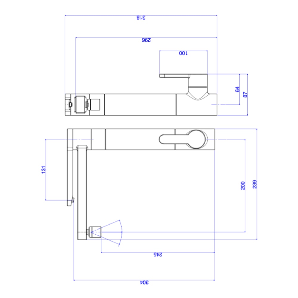 Torneira para Cozinha com Purificador Deca Twin Bica Alta Mesa Black - 1140.BL.MT