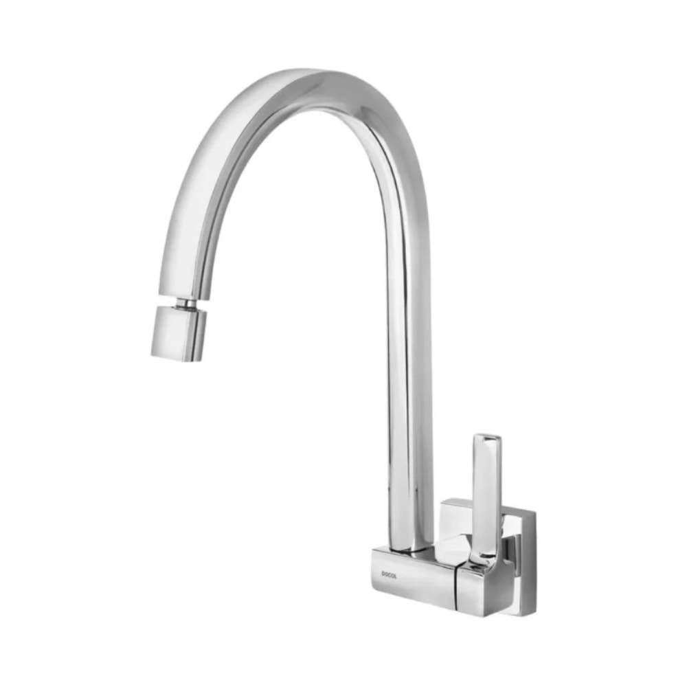 Torneira para Cozinha de Parede Docol Quad Bica Alta Cromado - 712806