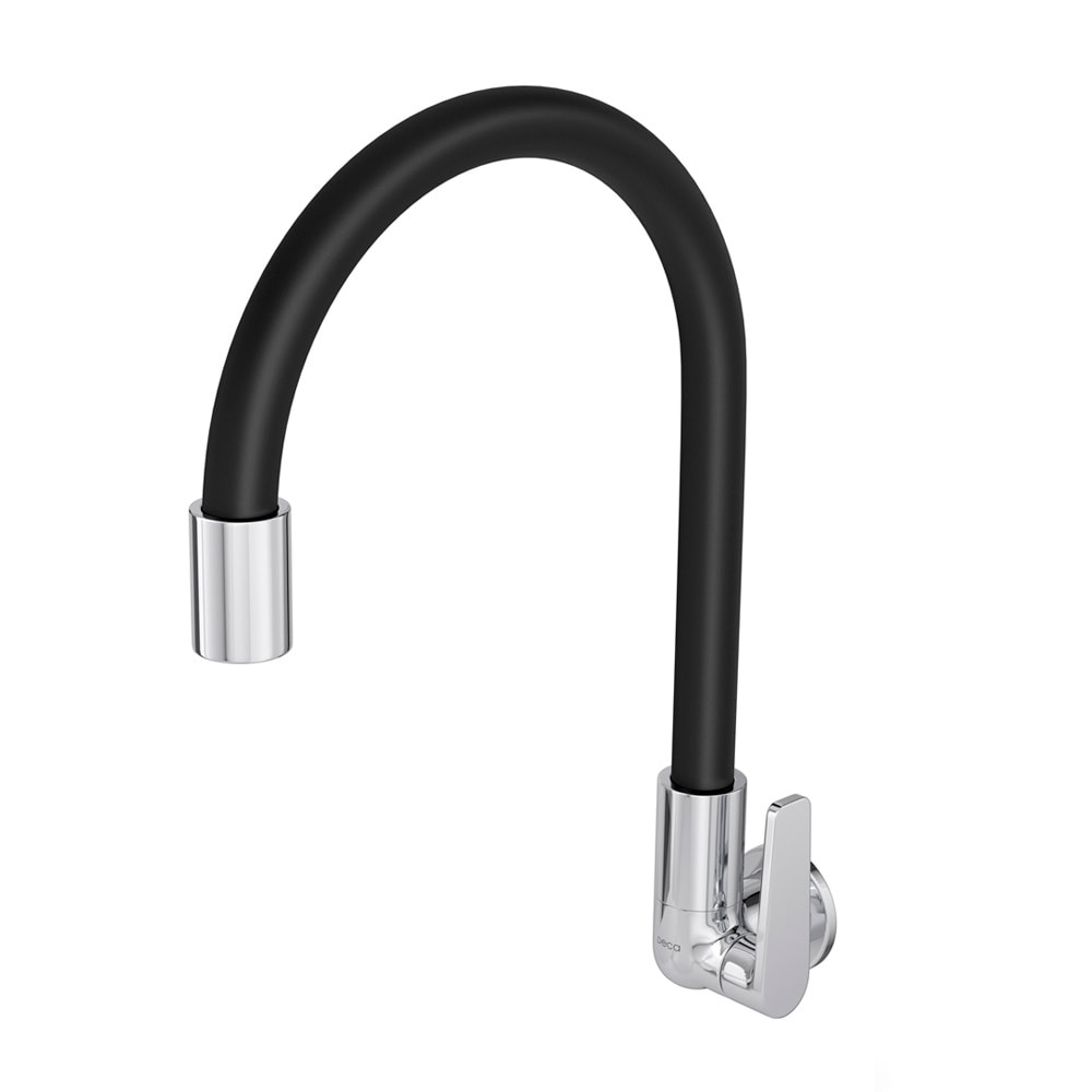 Torneira para Cozinha Deca Motion Parede Cromado e Preto - 1168.C23.PT