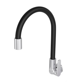 Torneira para Cozinha Deca Motion Parede Cromado e Preto - 1168.C23.PT
