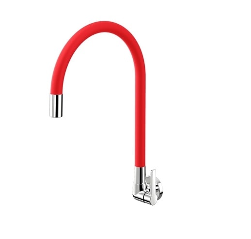 Torneira para Cozinha Docol Galiflex Bica Flexível Parede Vermelha - 00967479