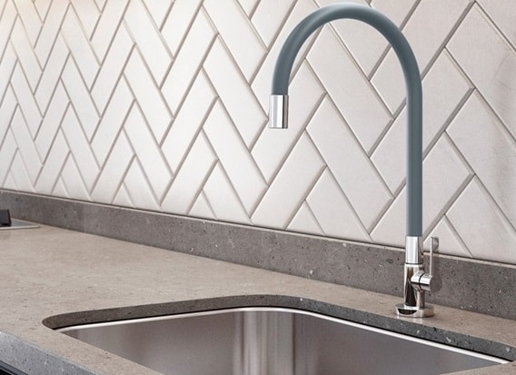 Torneira para Cozinha Docol Galiflex Gourmet Bica Flexível Mesa Cinza - 00966963