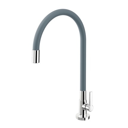 Torneira para Cozinha Docol Galiflex Gourmet Bica Flexível Mesa Cinza - 00966963
