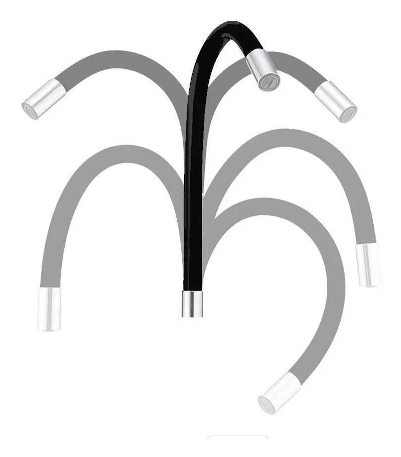 Torneira para Cozinha Docol Galiflex Gourmet Bica Flexível Mesa Preta - 00966957