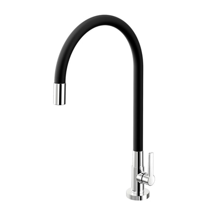 Torneira para Cozinha Docol Galiflex Gourmet Bica Flexível Mesa Preta - 00966957