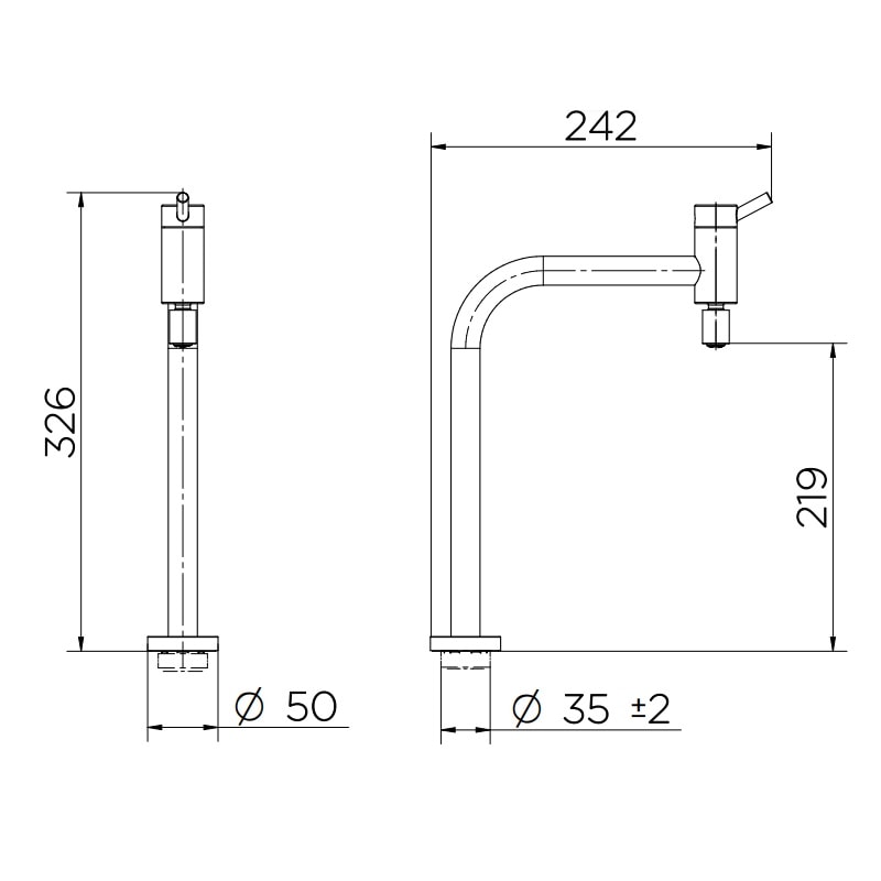 Torneira para Cozinha Docol Nova Lóggica Bica Alta Mesa Cromado - 01138106