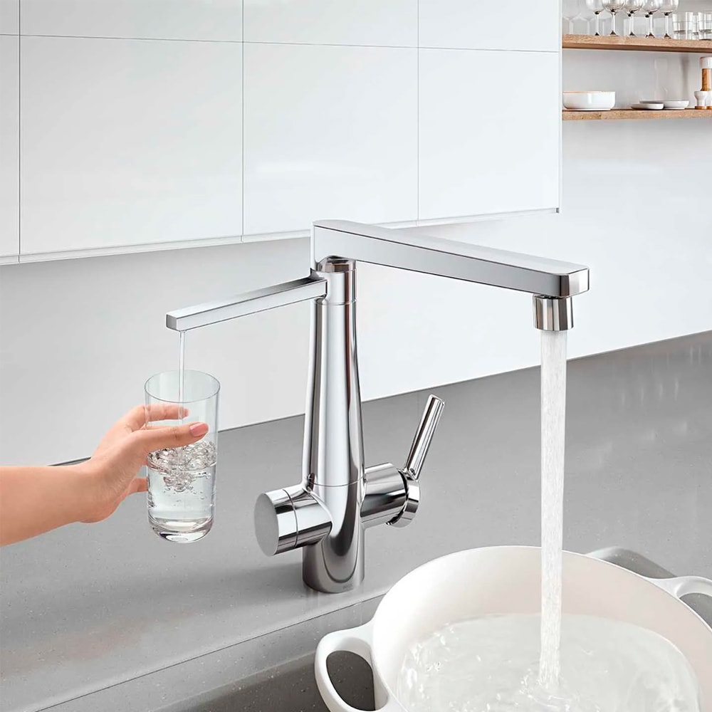 Torneira para Cozinha Docol Vitalis Purif Mesa Inox Escovado - 15793BH