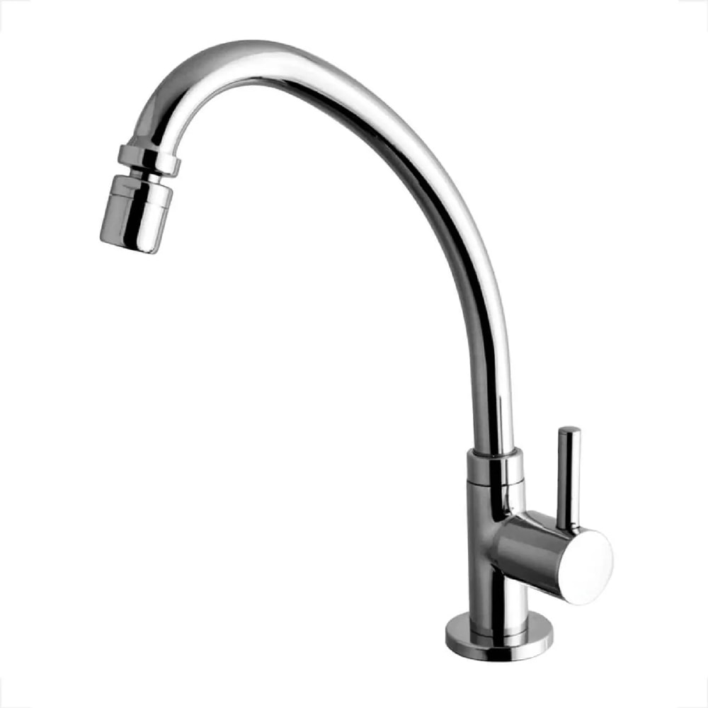 Torneira para Cozinha Kimetais Delicatta Slim Bica Alta Mesa Cromado - 1167 C58